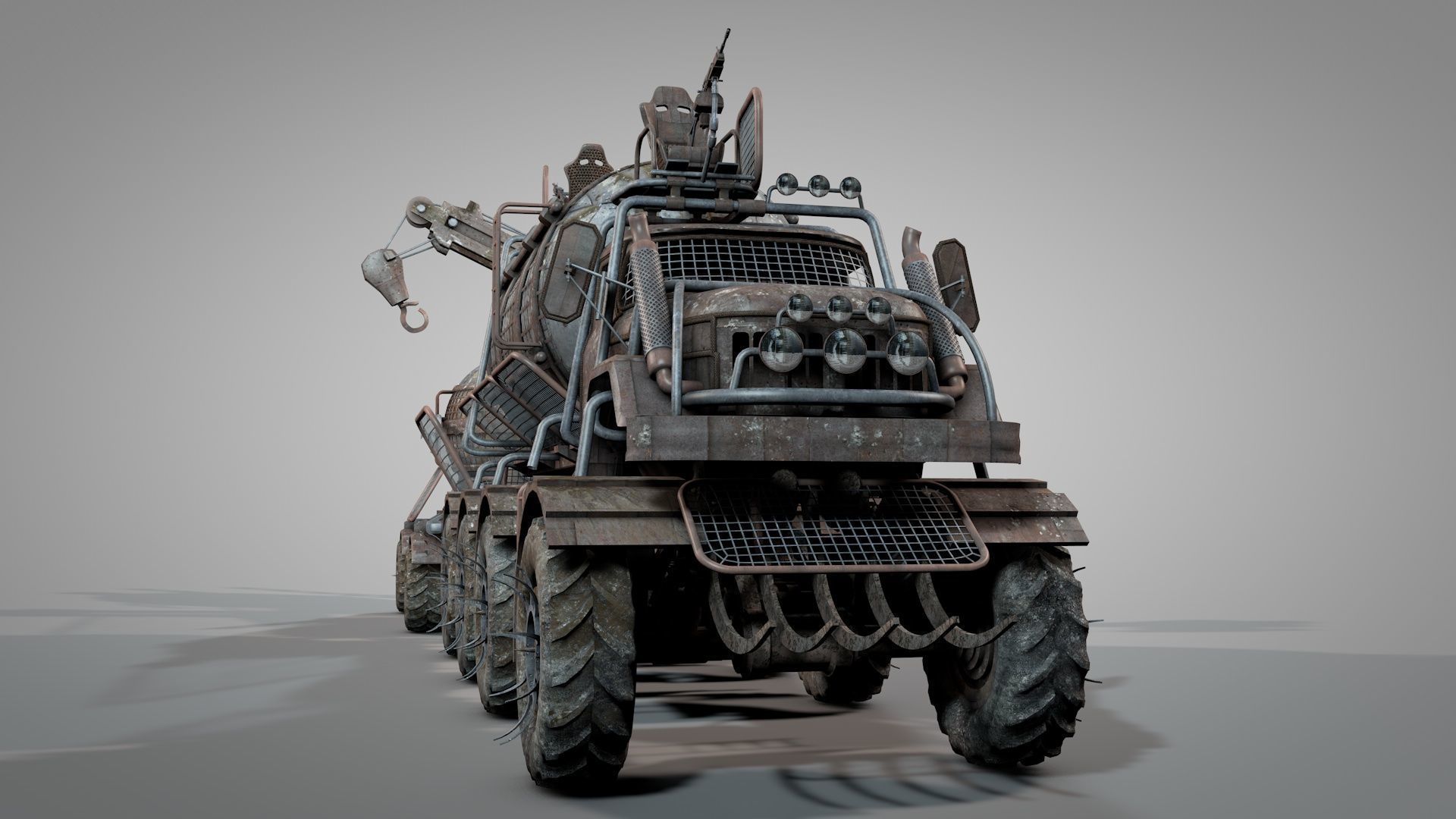 War Truck 3D model_2