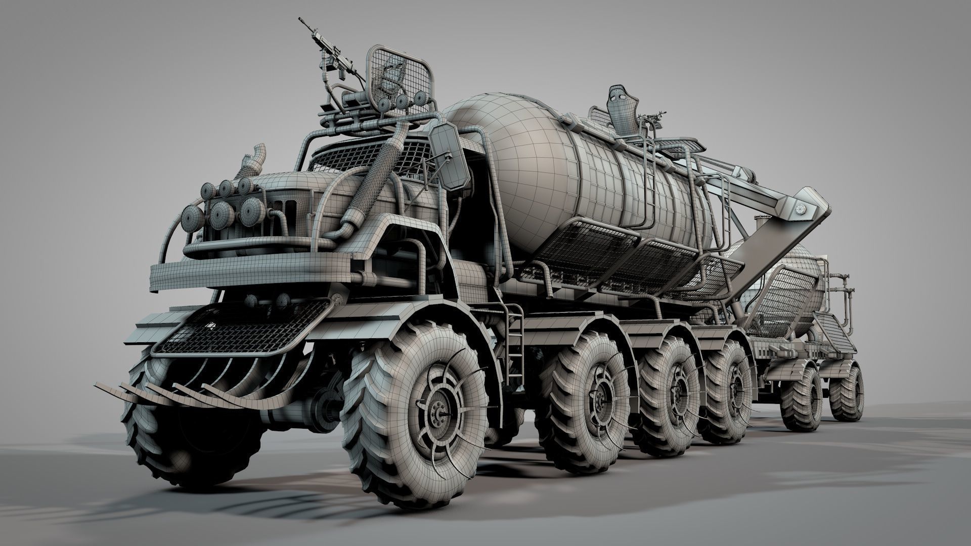 War Truck 3D model_30