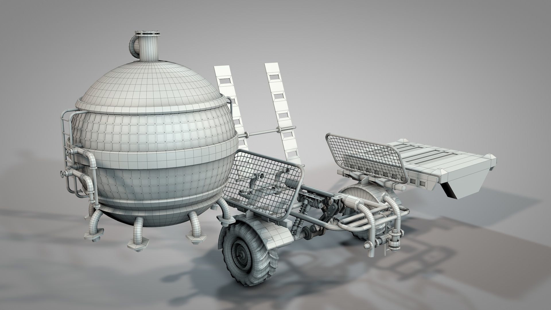 War Truck 3D model_26