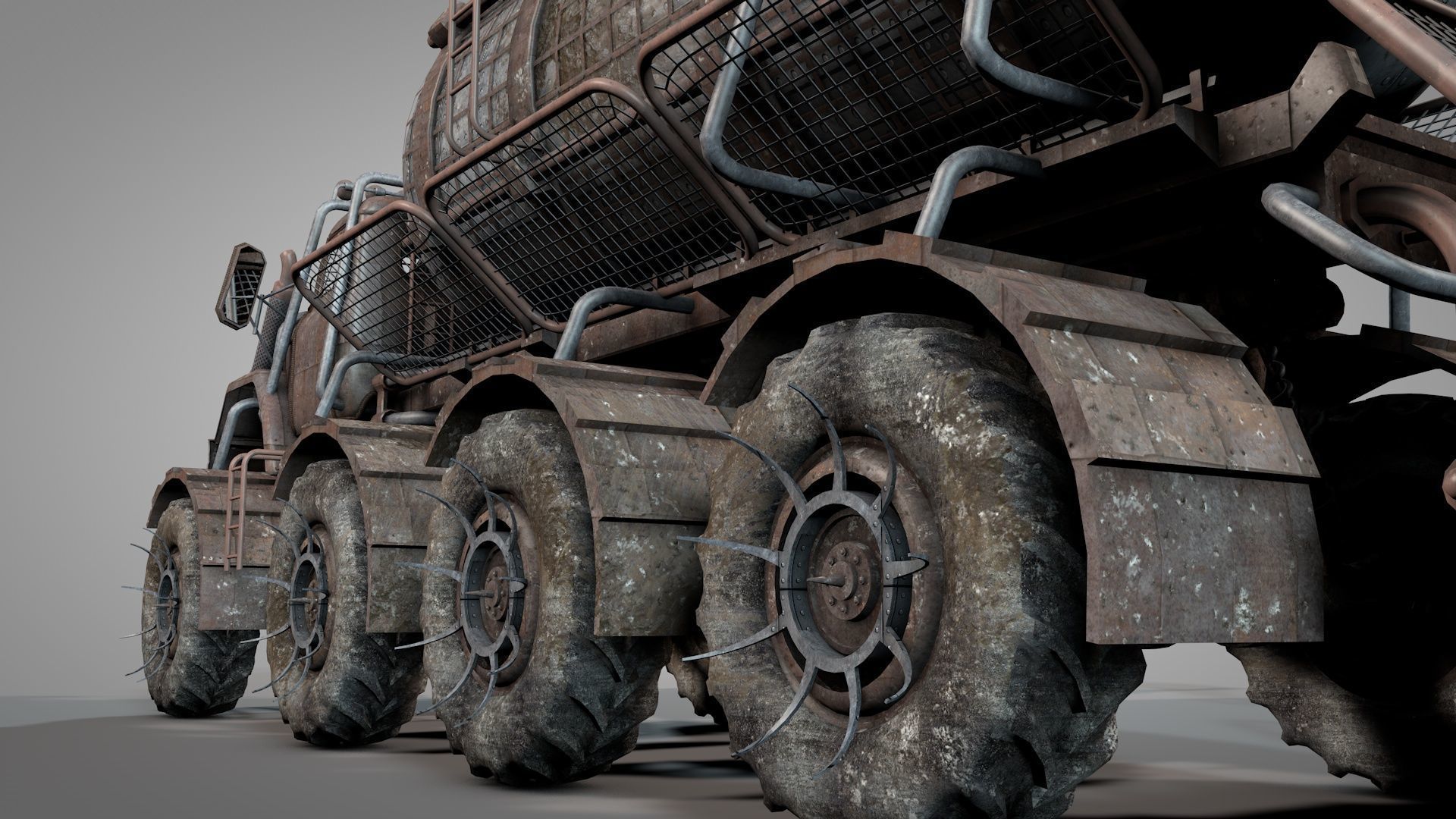 War Truck 3D model_5