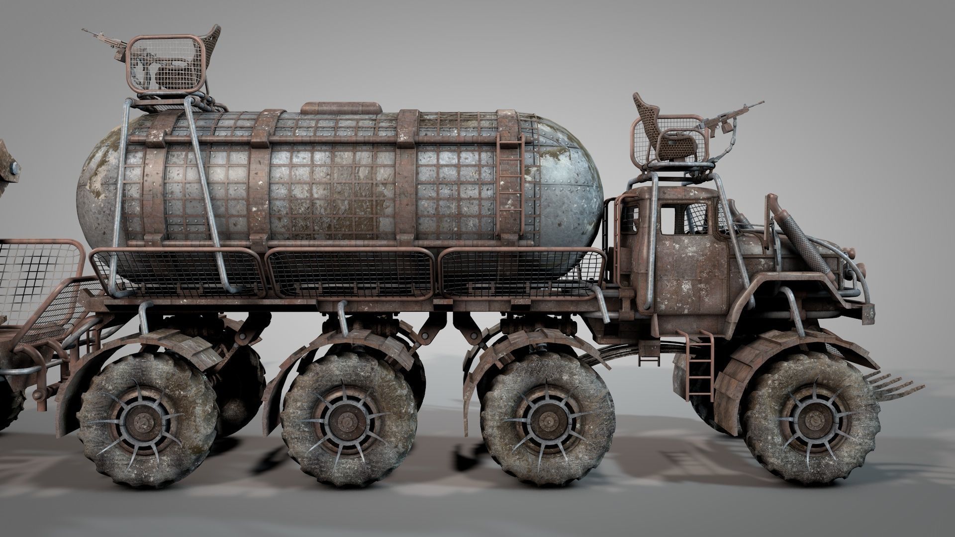 War Truck 3D model_7
