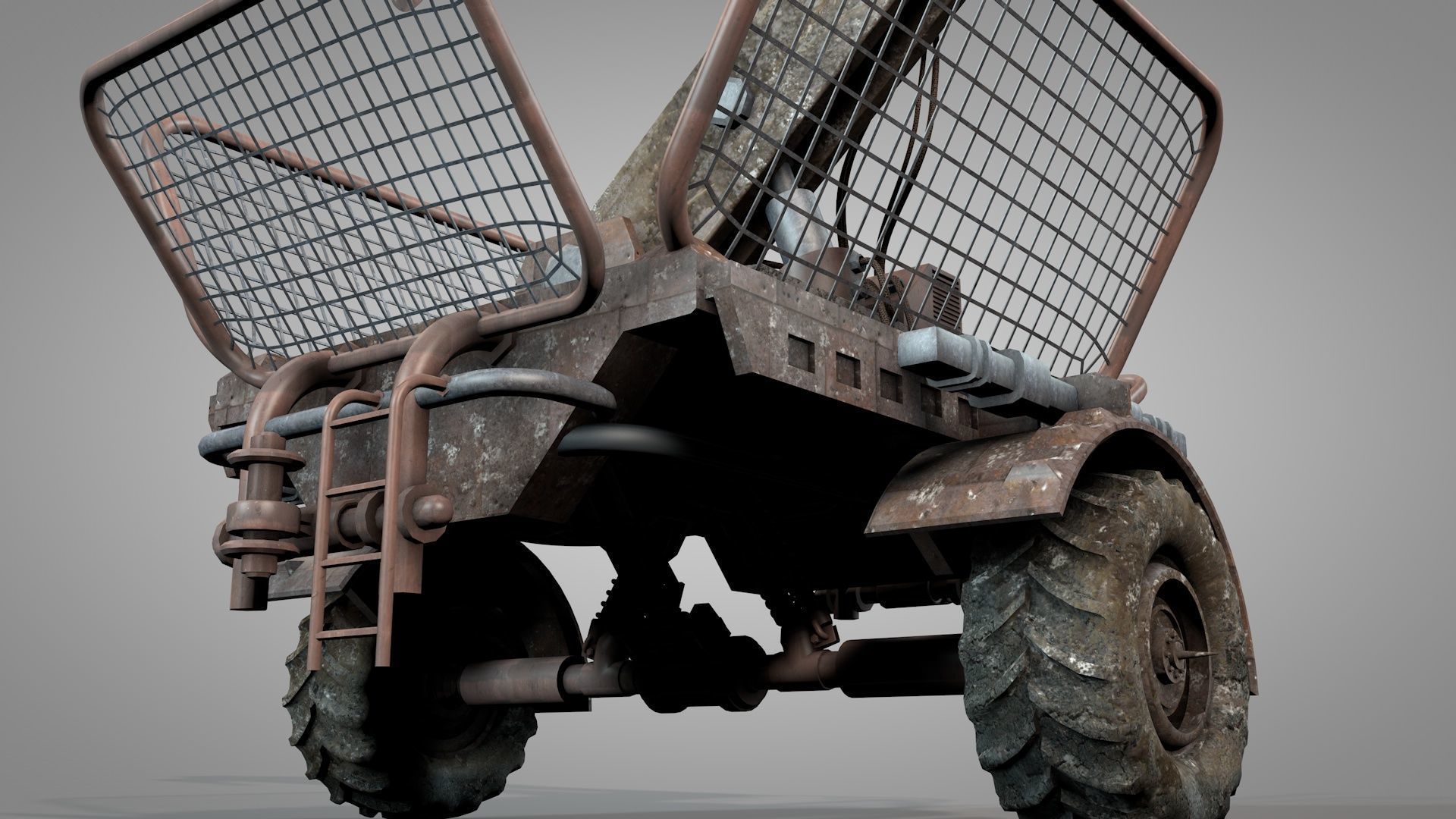 War Truck 3D model_16