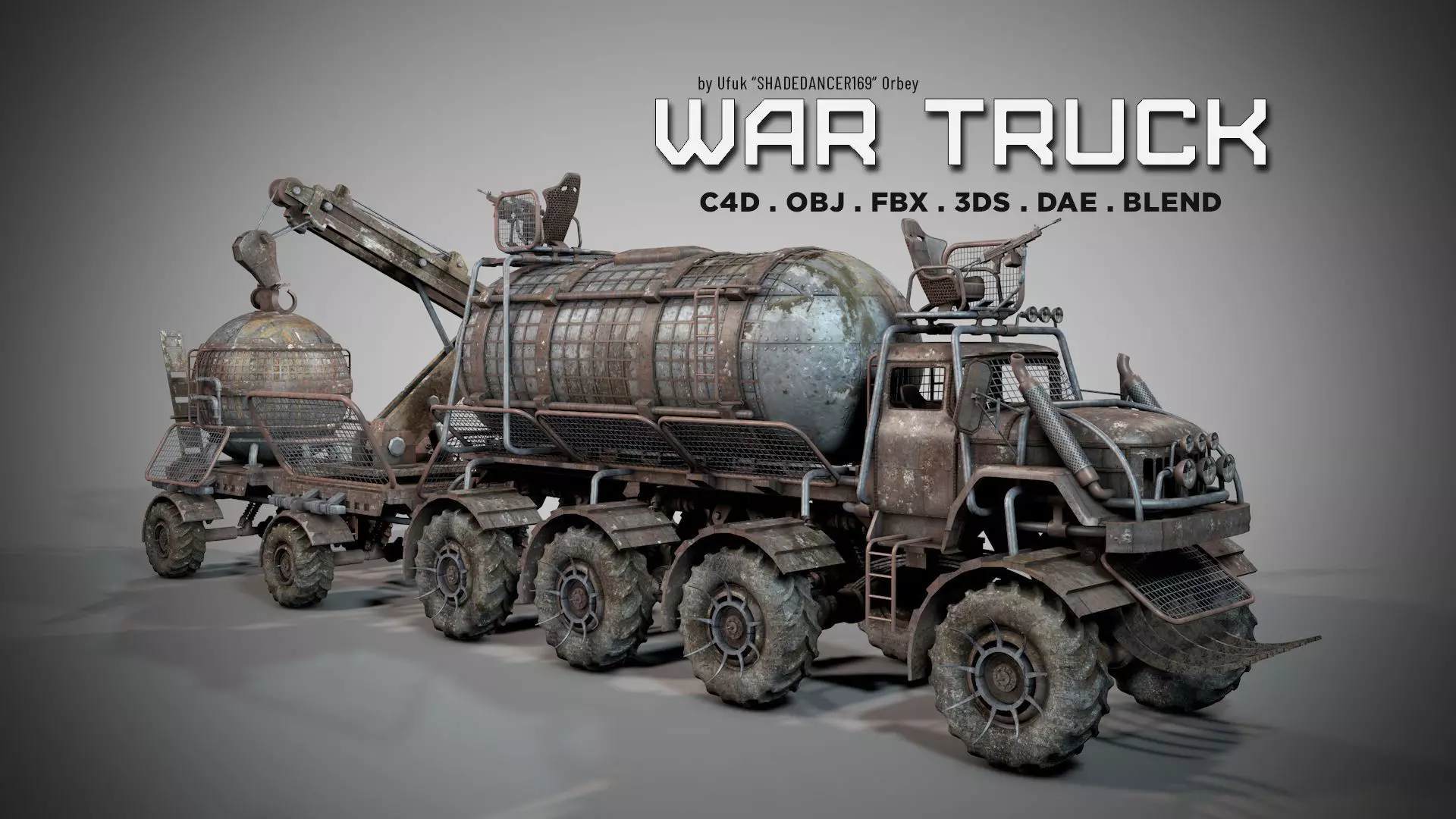 War Truck 3D model_0