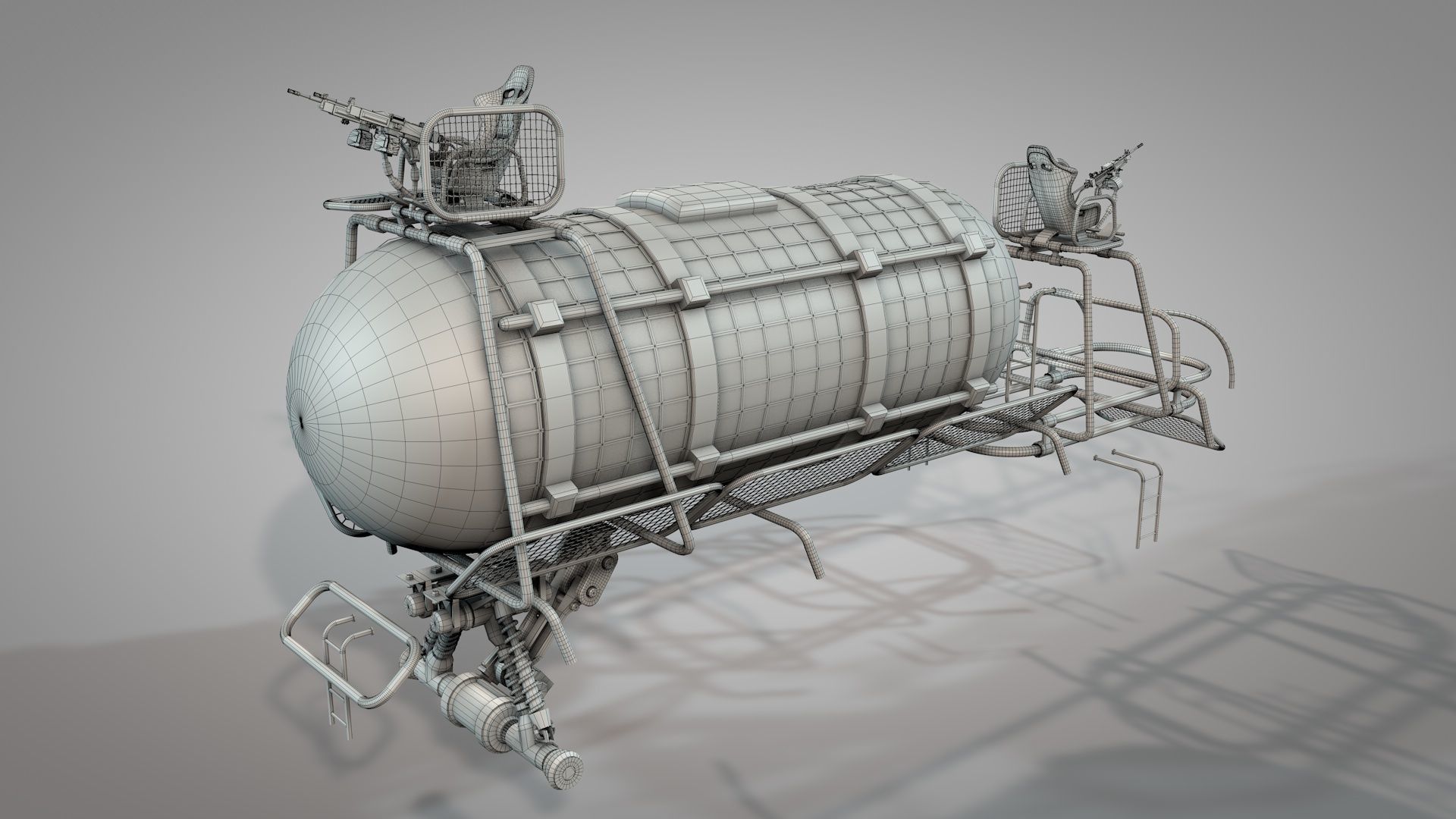 War Truck 3D model_12