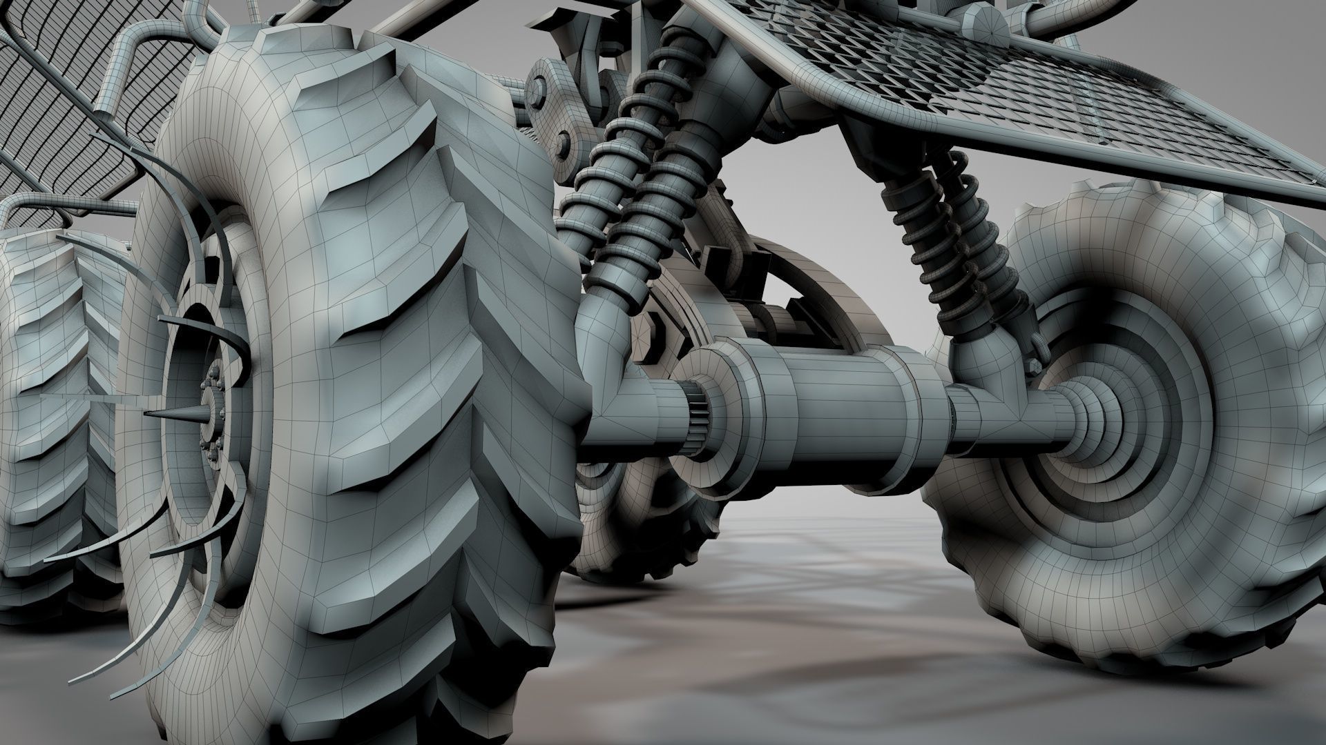 War Truck 3D model_11