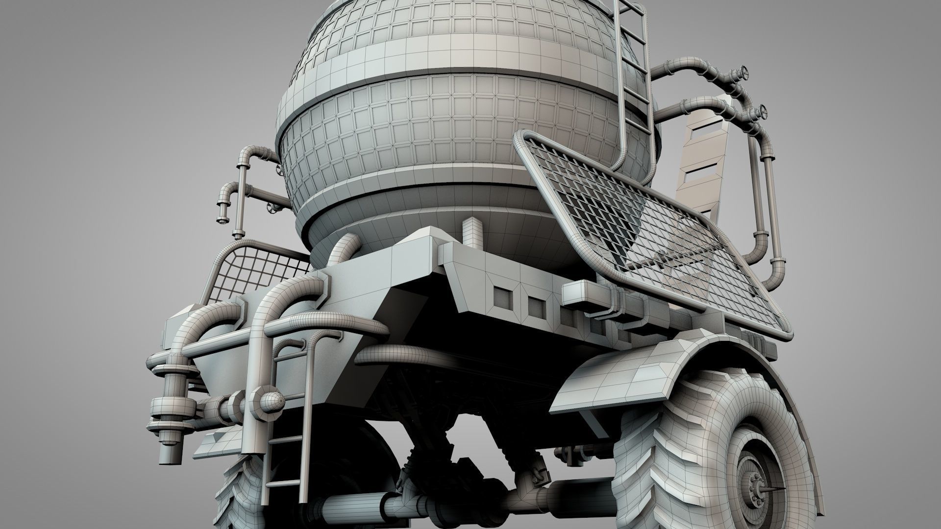 War Truck 3D model_29