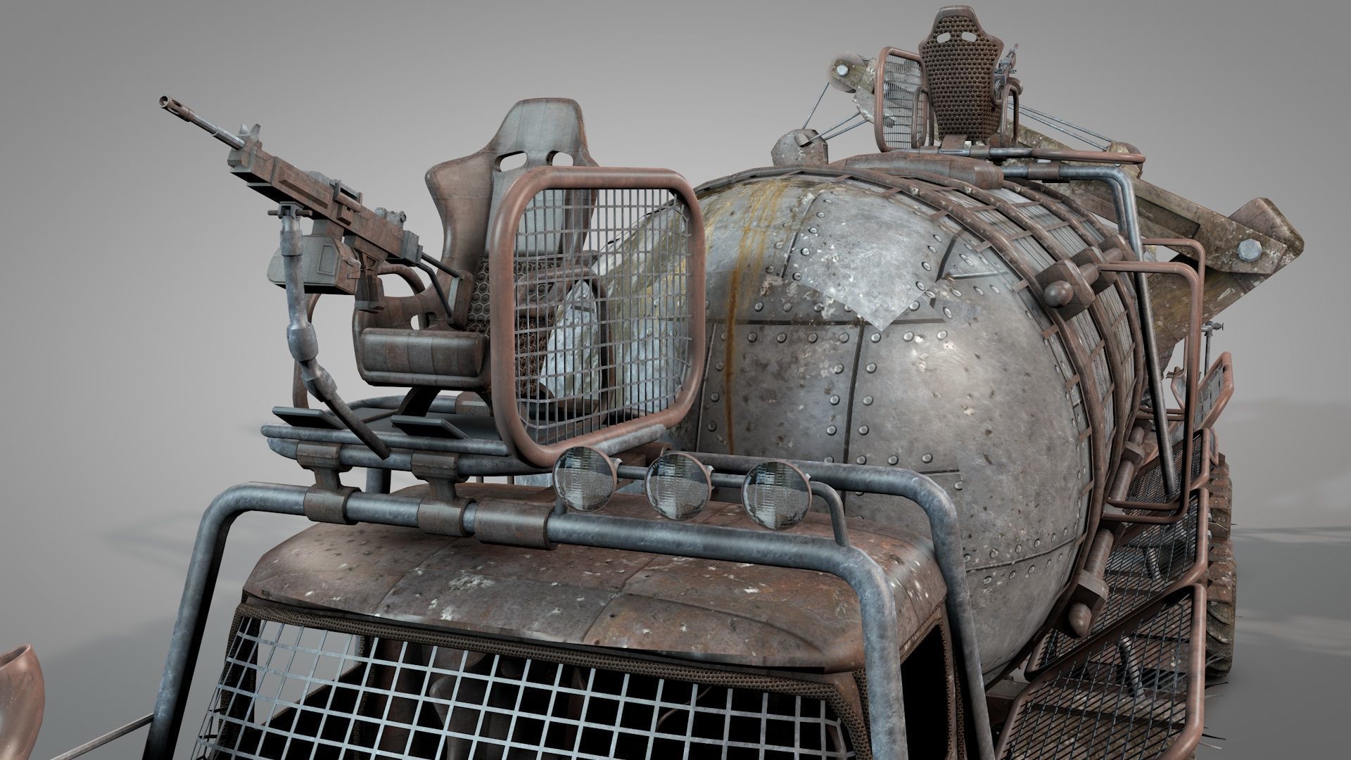 War Truck 3D model_4