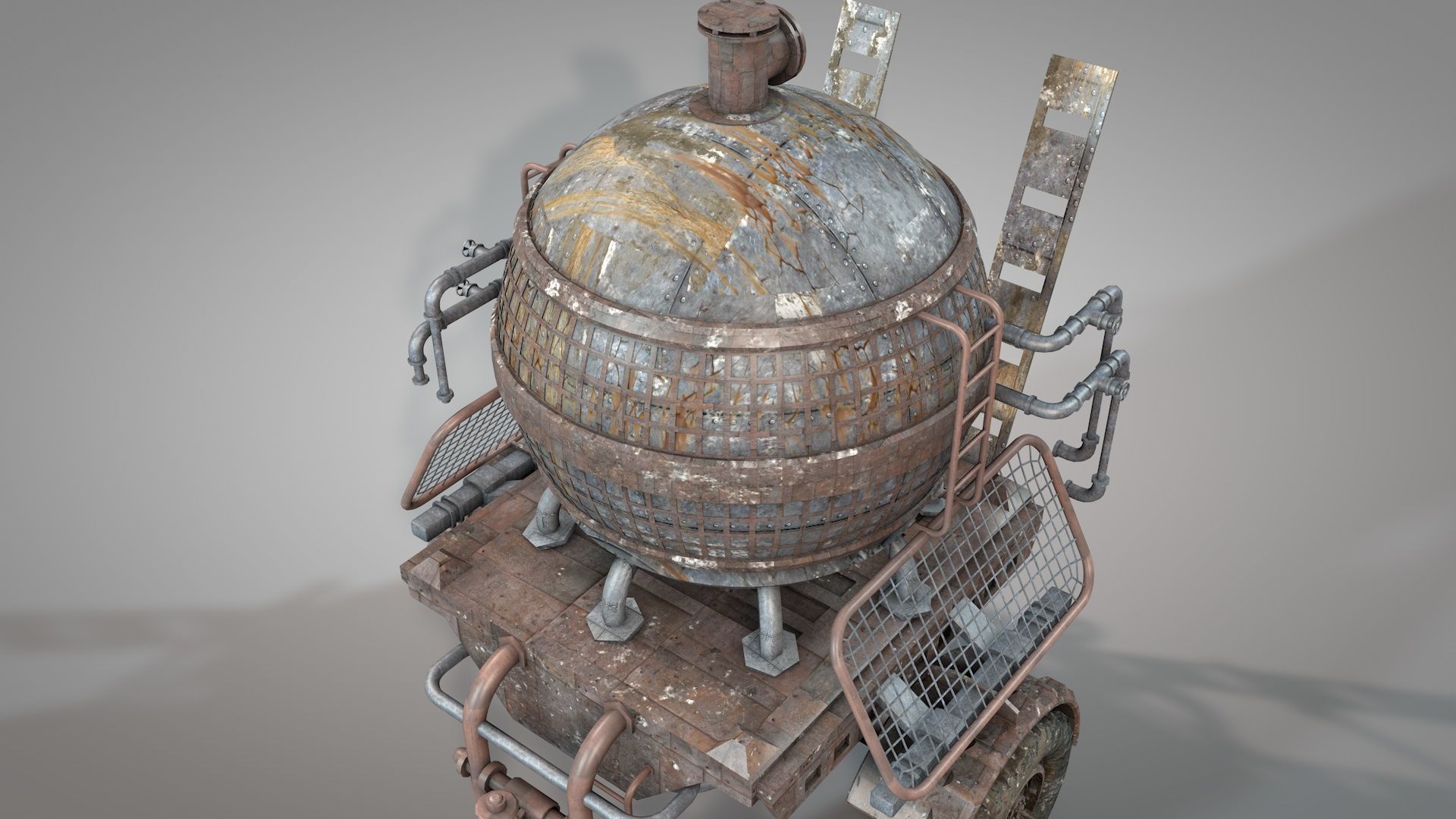 War Truck 3D model_24