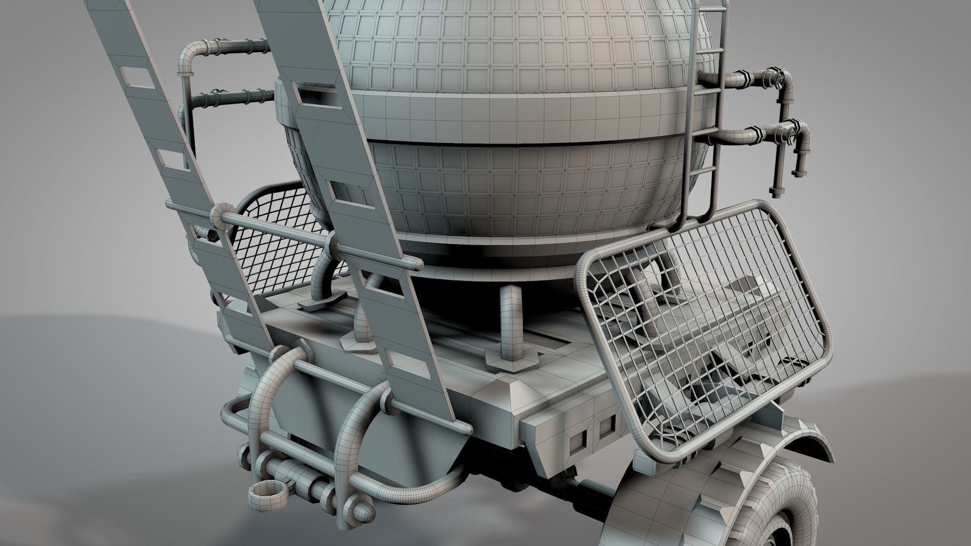 War Truck 3D model_28