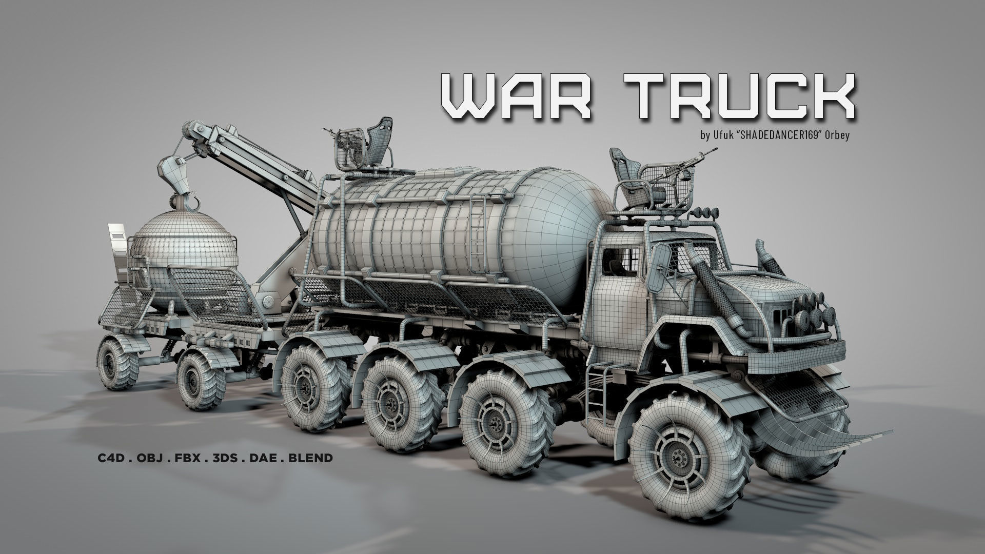 War Truck 3D model_1