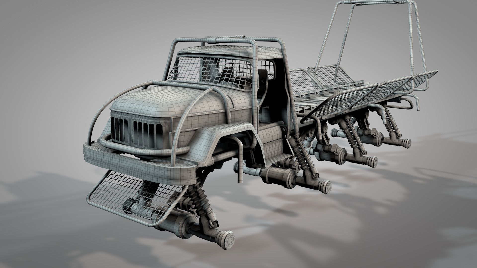 War Truck 3D model_14