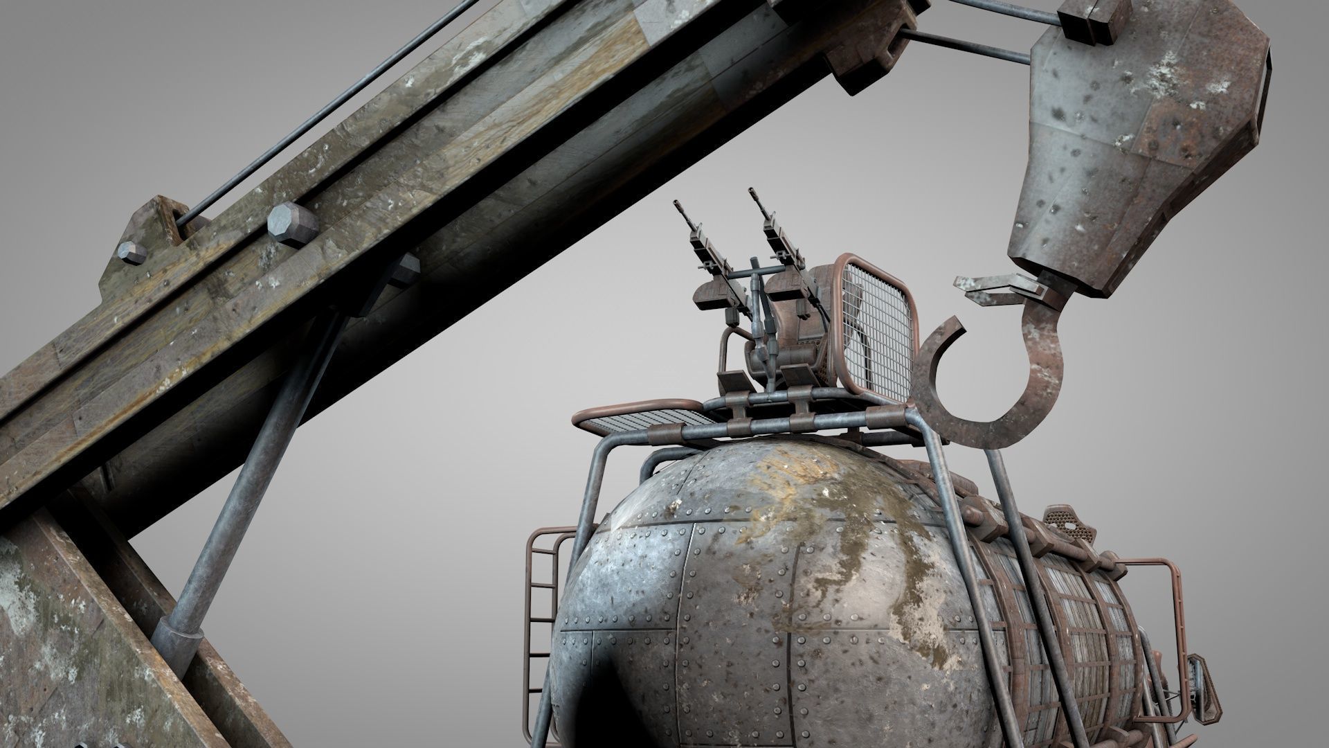 War Truck 3D model_6