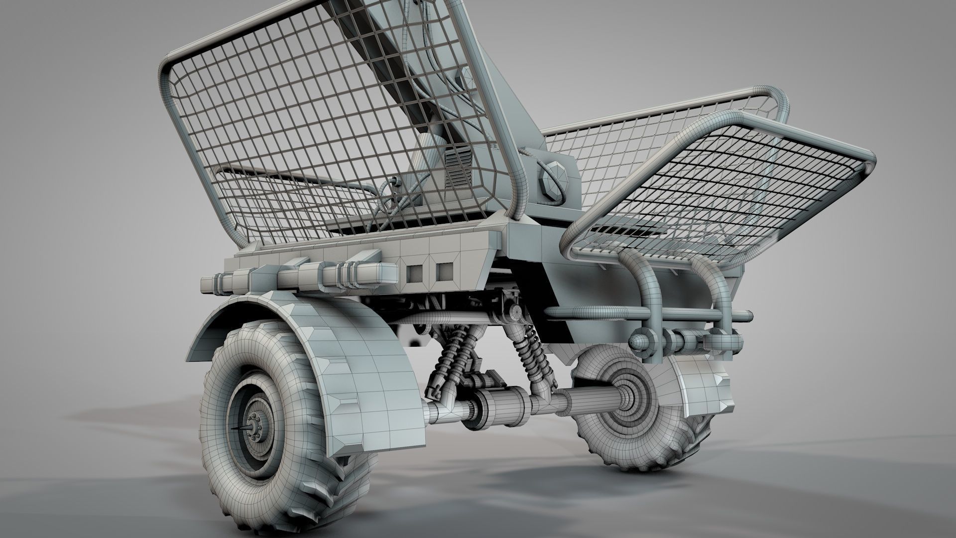 War Truck 3D model_19