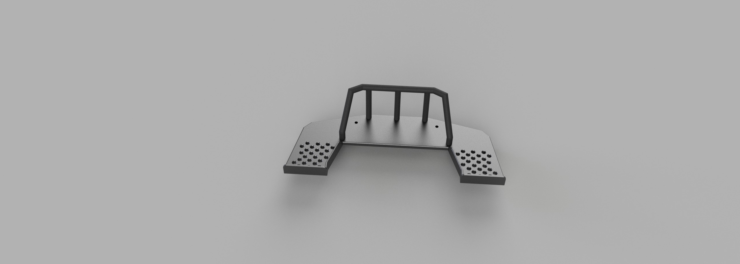 Crawler 4320 Winch Bumper 3D print model_6