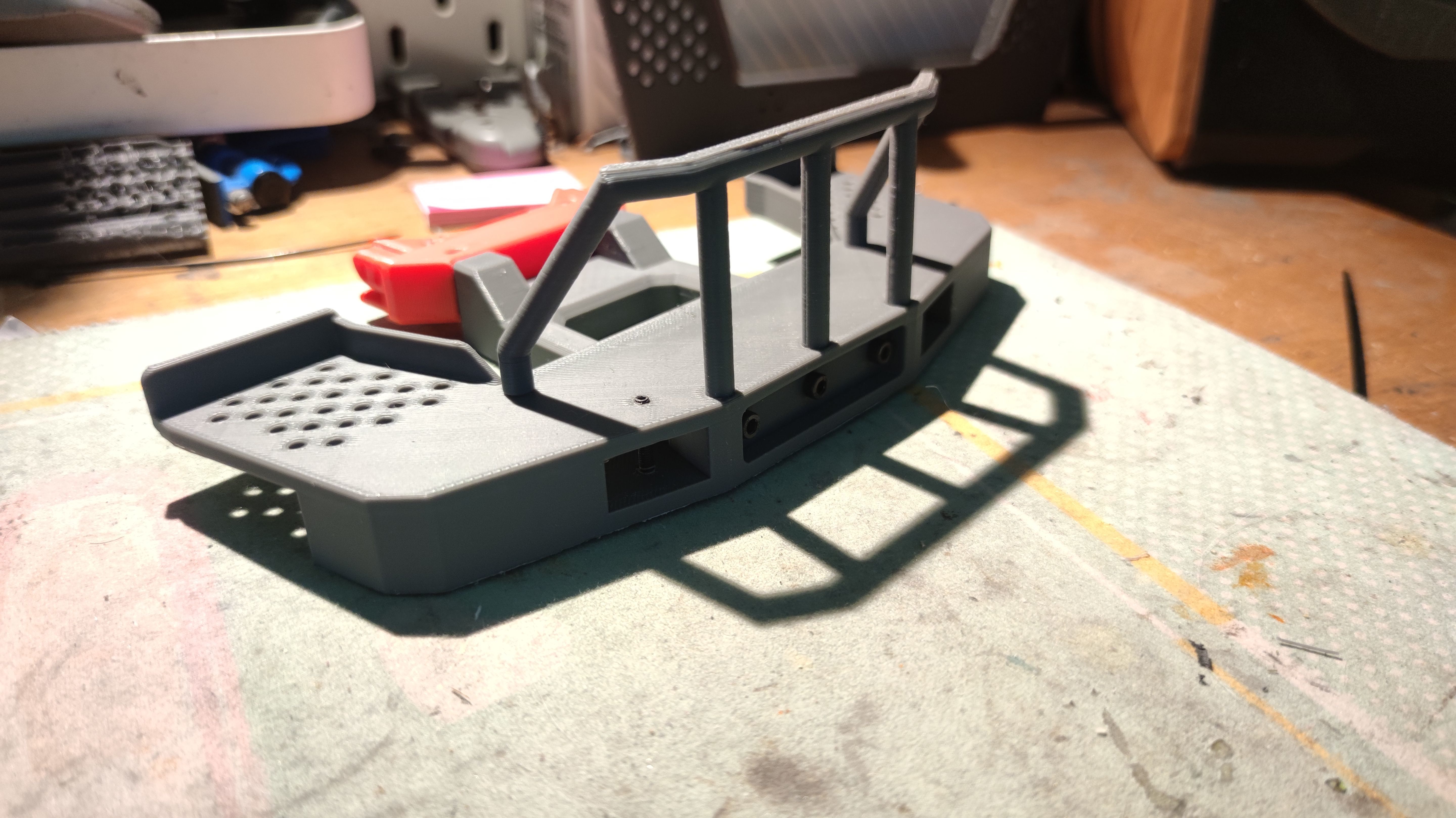 Crawler 4320 Winch Bumper 3D print model_10