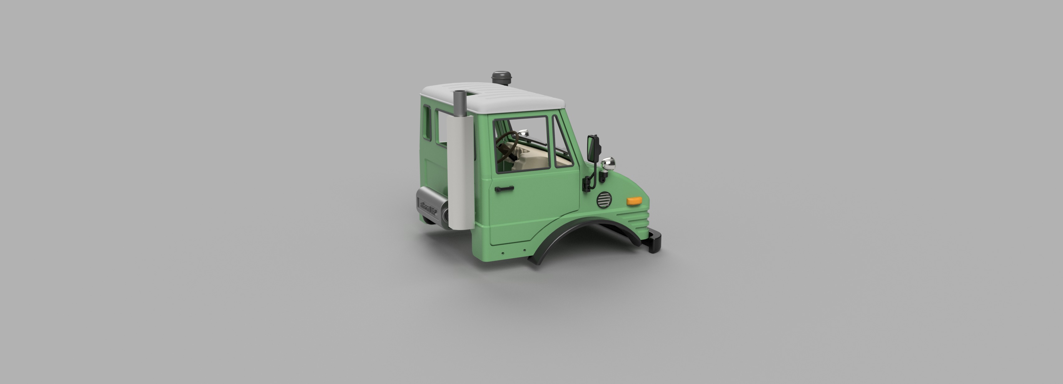 Crawler Bog 406 Cab  - 1-10 RC body 3D print model_14