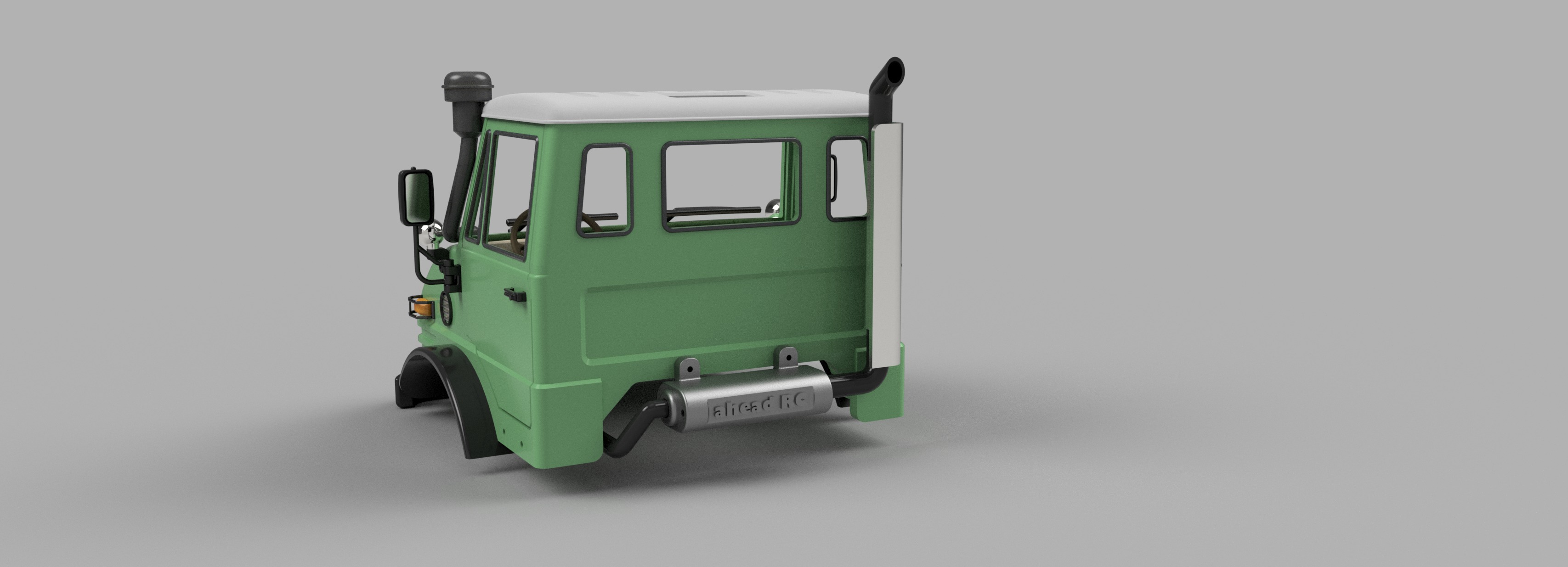 Crawler Bog 406 Cab  - 1-10 RC body 3D print model_19