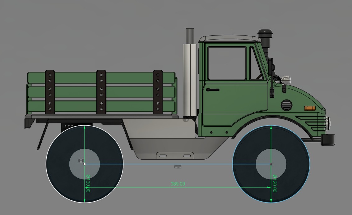 Crawler Bog 406 Cab  - 1-10 RC body 3D print model_8