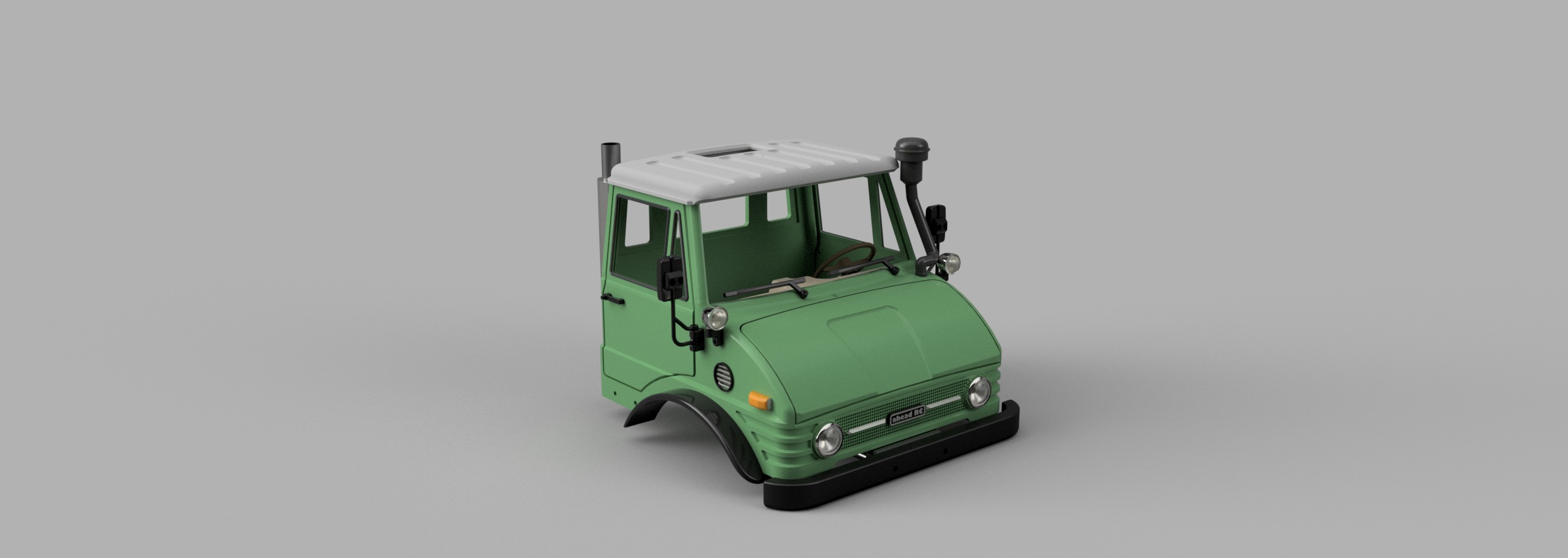 Crawler Bog 406 Cab  - 1-10 RC body 3D print model_25