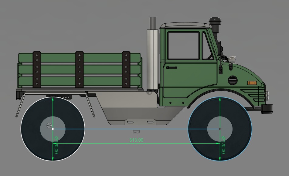 Crawler Bog 406 Cab  - 1-10 RC body 3D print model_7