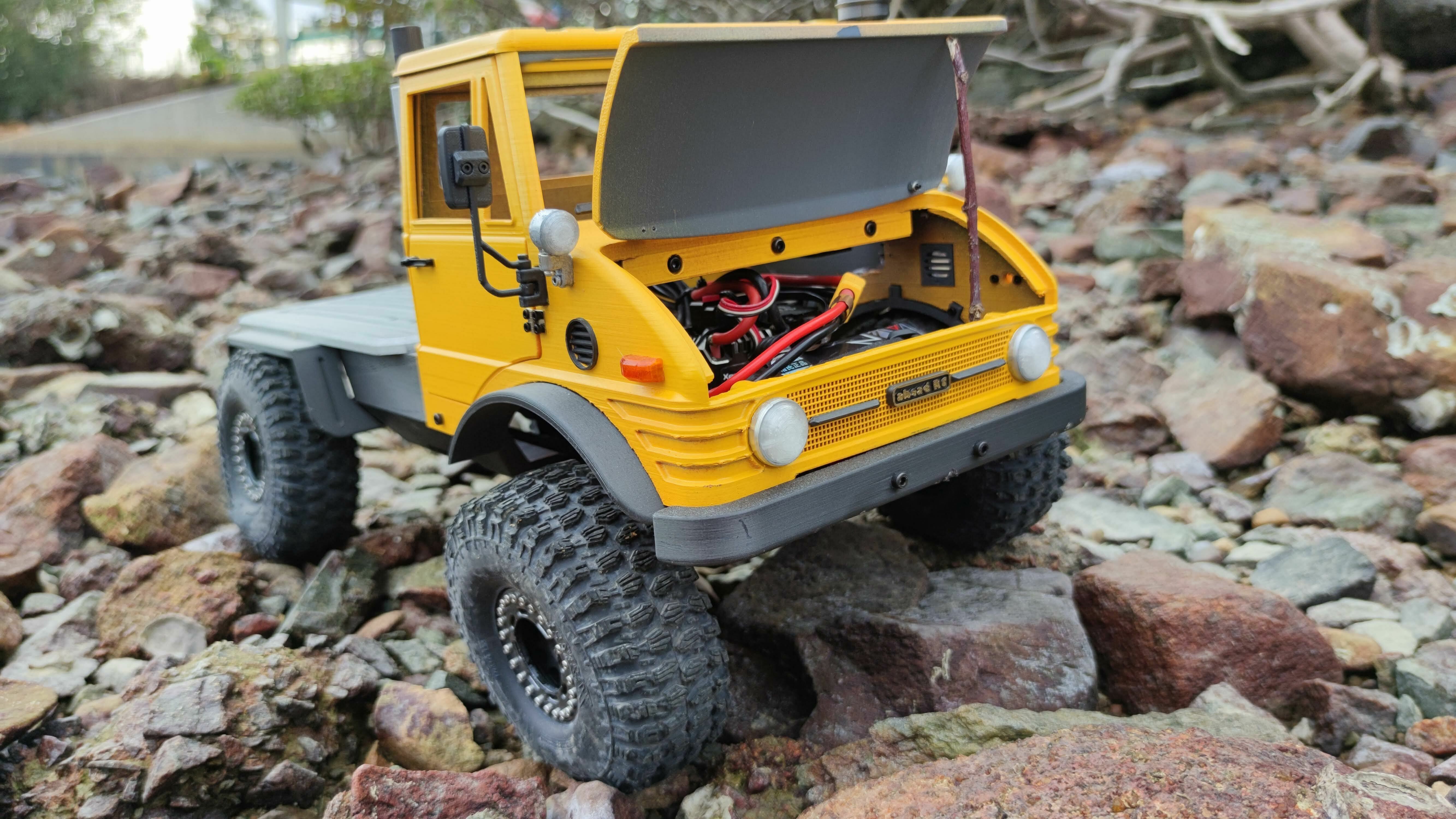 Crawler Bog 406 Cab  - 1-10 RC body 3D print model_1