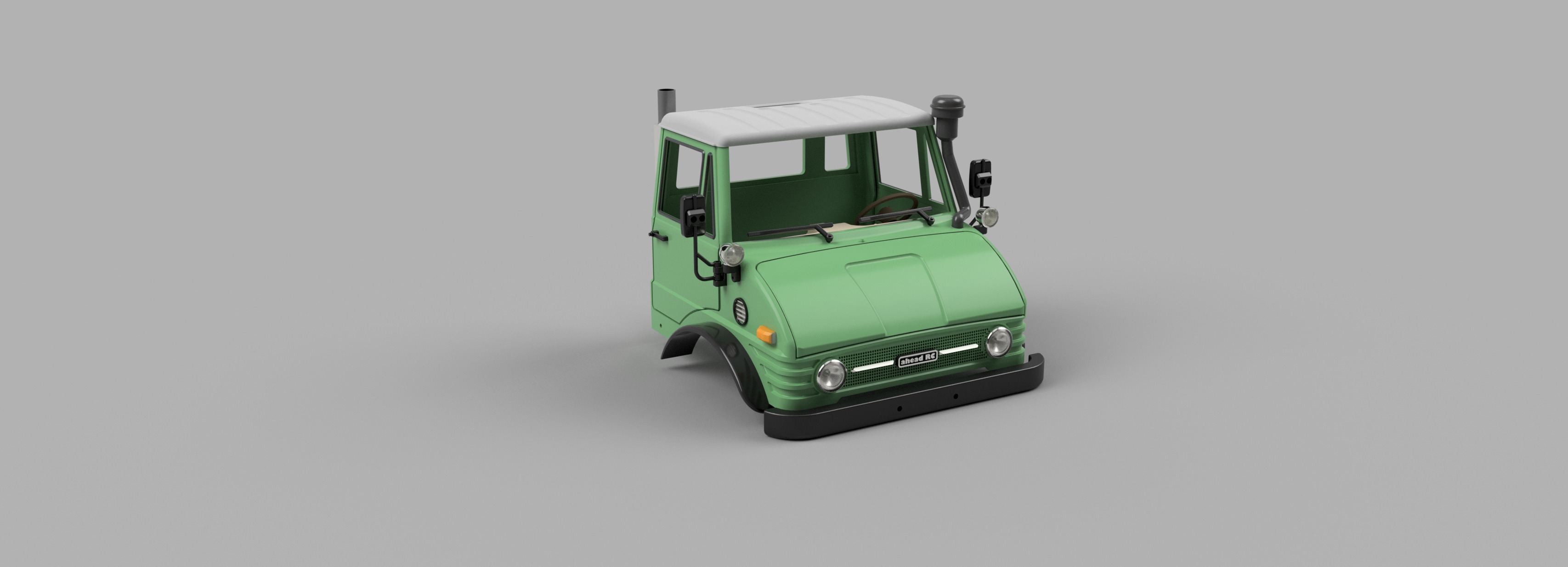 Crawler Bog 406 Cab  - 1-10 RC body 3D print model_21