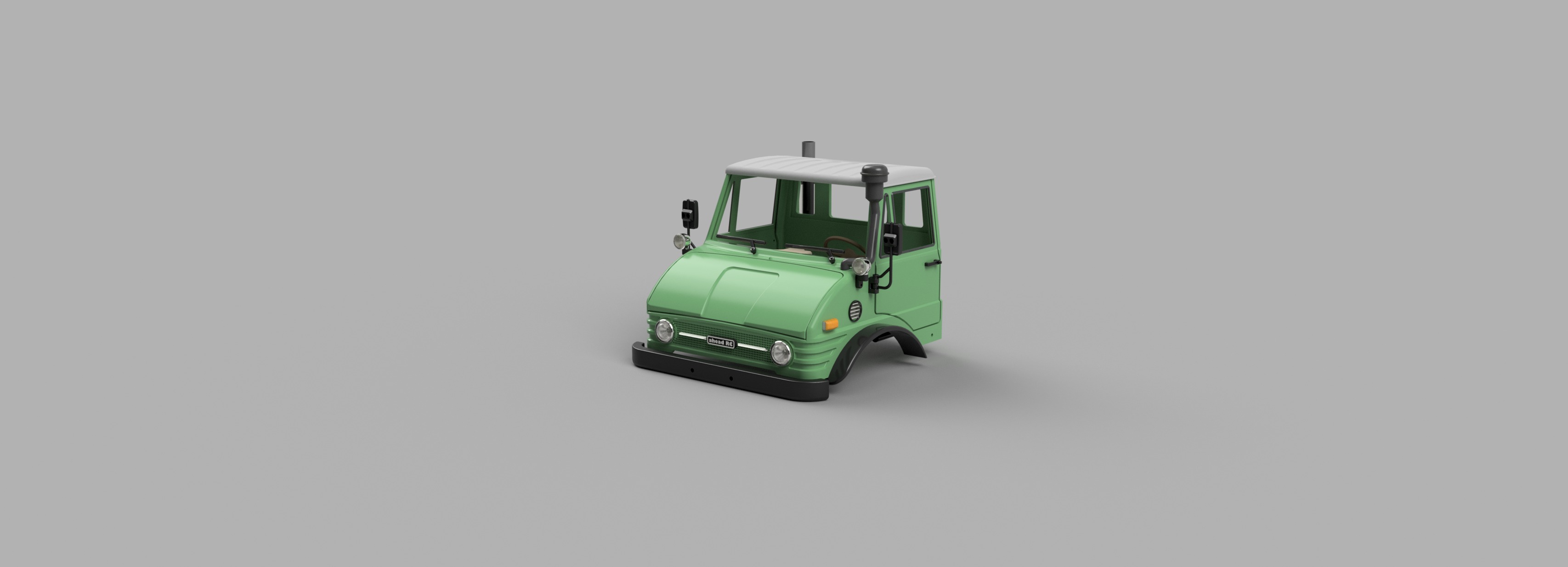 Crawler Bog 406 Cab  - 1-10 RC body 3D print model_10