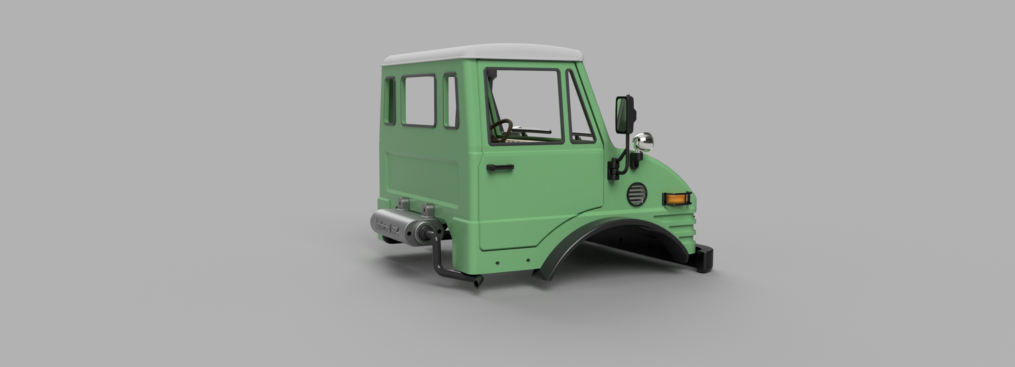 Crawler Bog 406 Cab  - 1-10 RC body 3D print model_20