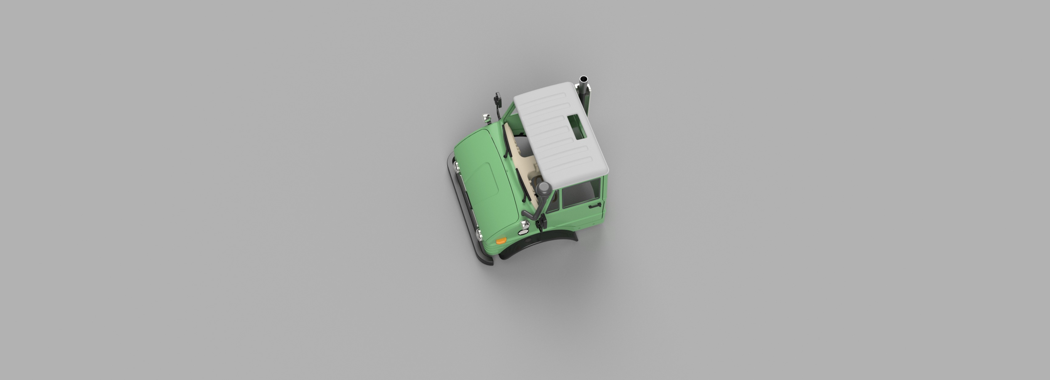 Crawler Bog 406 Cab  - 1-10 RC body 3D print model_16