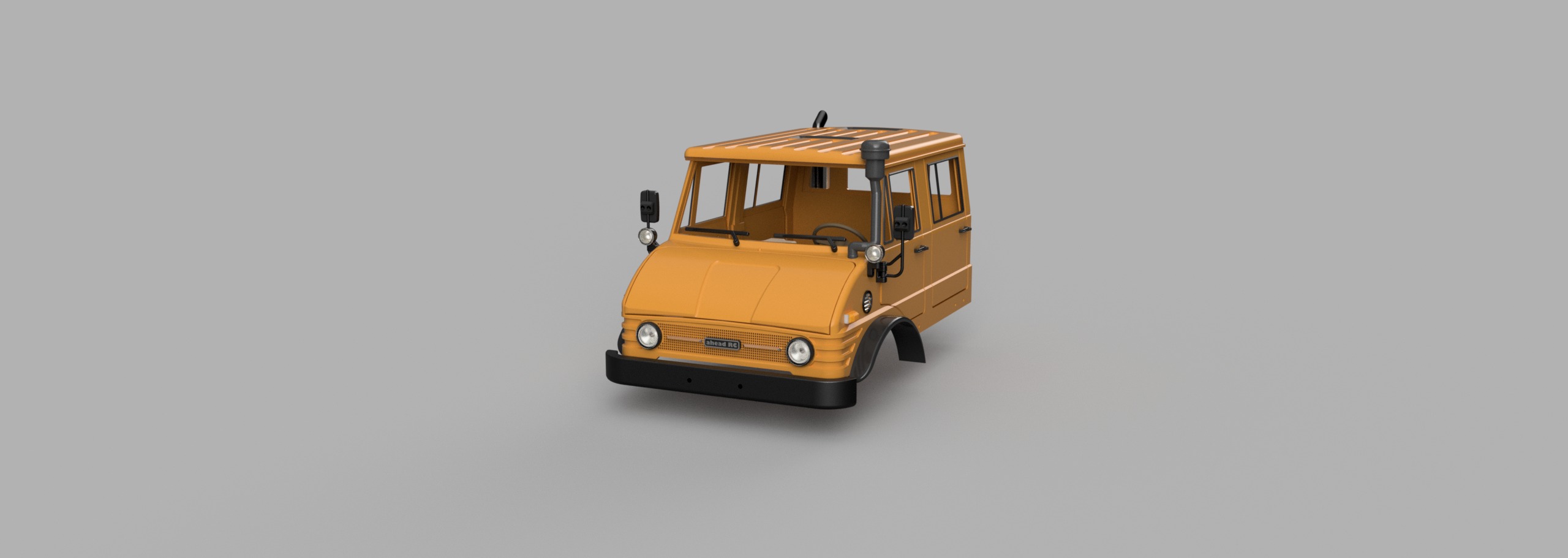 Crawler Bog 406 Crew Cab  - 1-10 RC body 3D print model_30