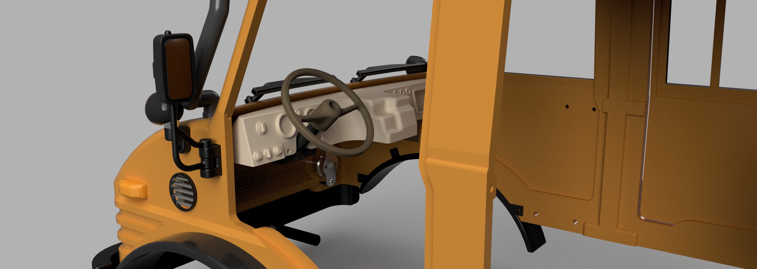 Crawler Bog 406 Crew Cab  - 1-10 RC body 3D print model_17