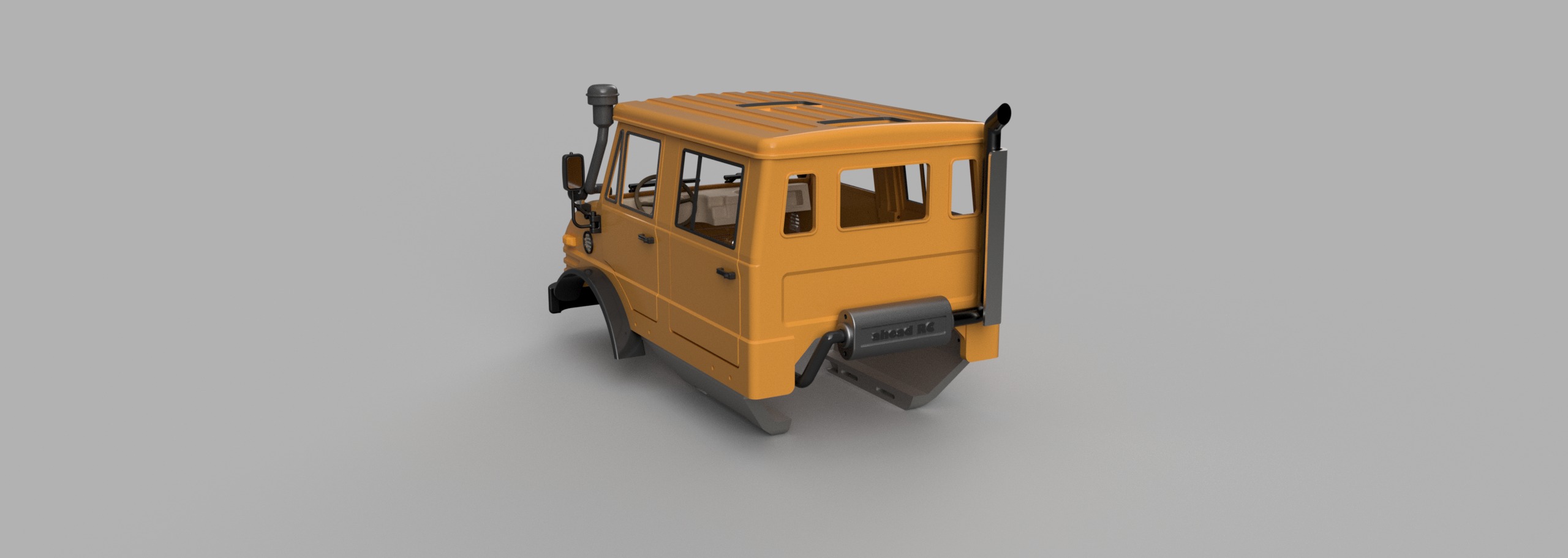 Crawler Bog 406 Crew Cab  - 1-10 RC body 3D print model_28