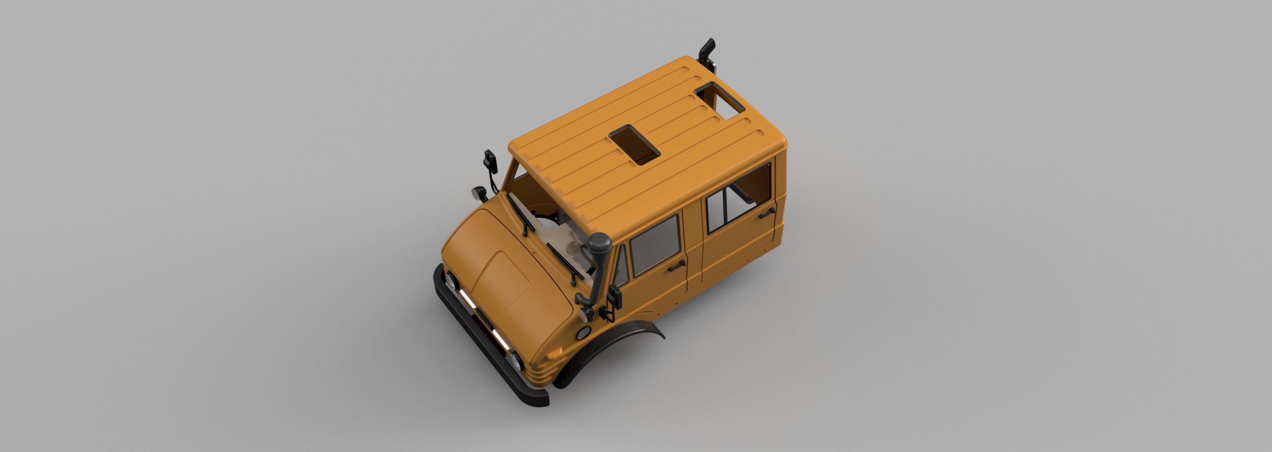Crawler Bog 406 Crew Cab  - 1-10 RC body 3D print model_27