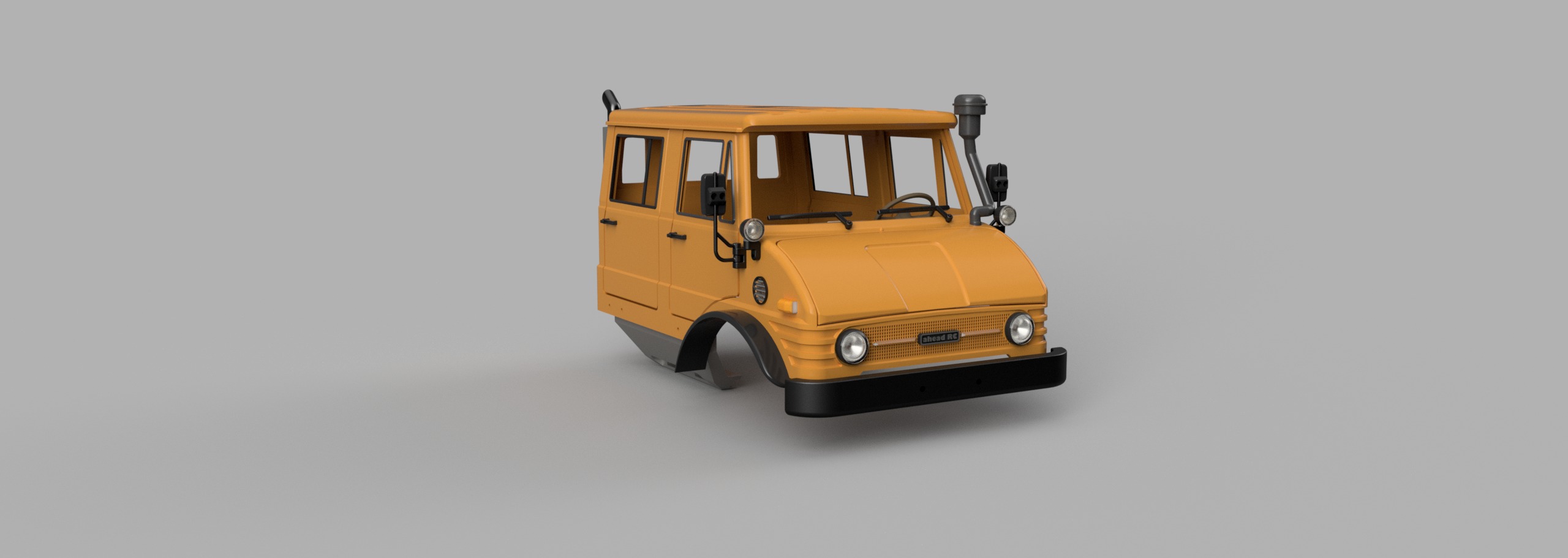 Crawler Bog 406 Crew Cab  - 1-10 RC body 3D print model_29