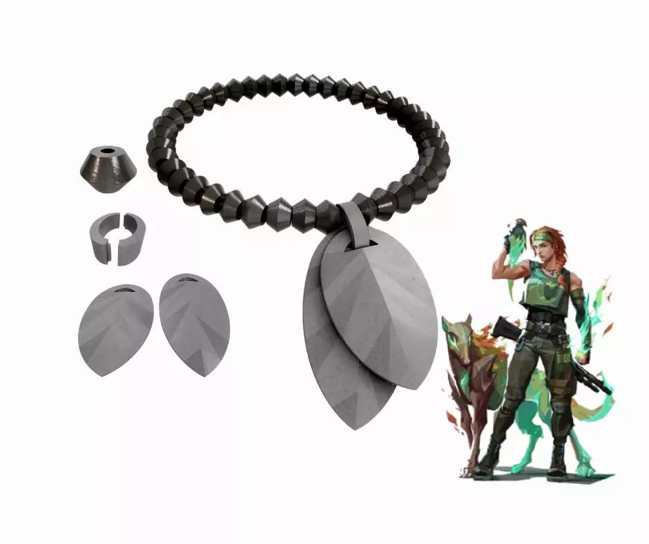 Valorant Skye Necklace 3D print model_0