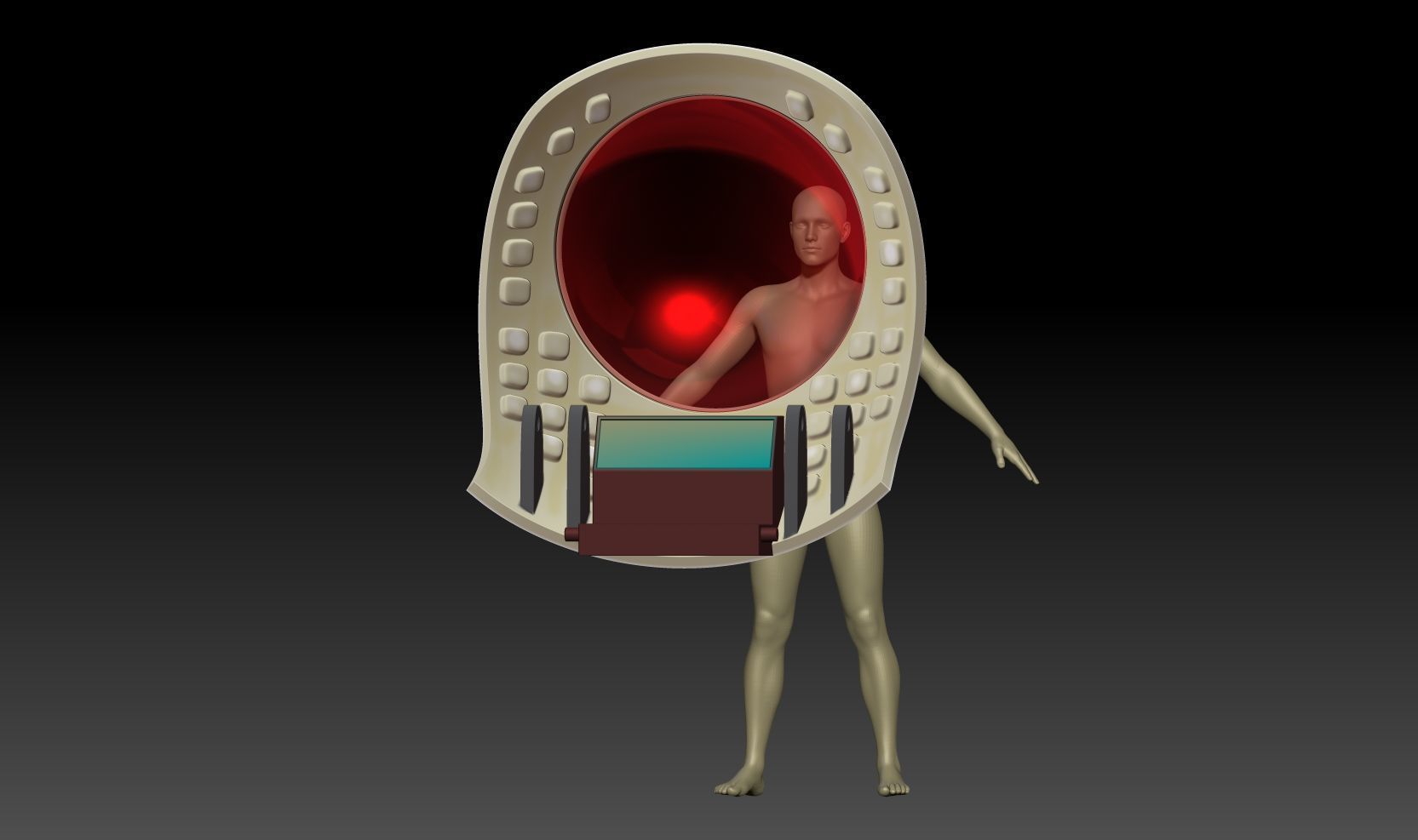 sh effect vegeta Saiyan Space Pod v1 3D print model_5