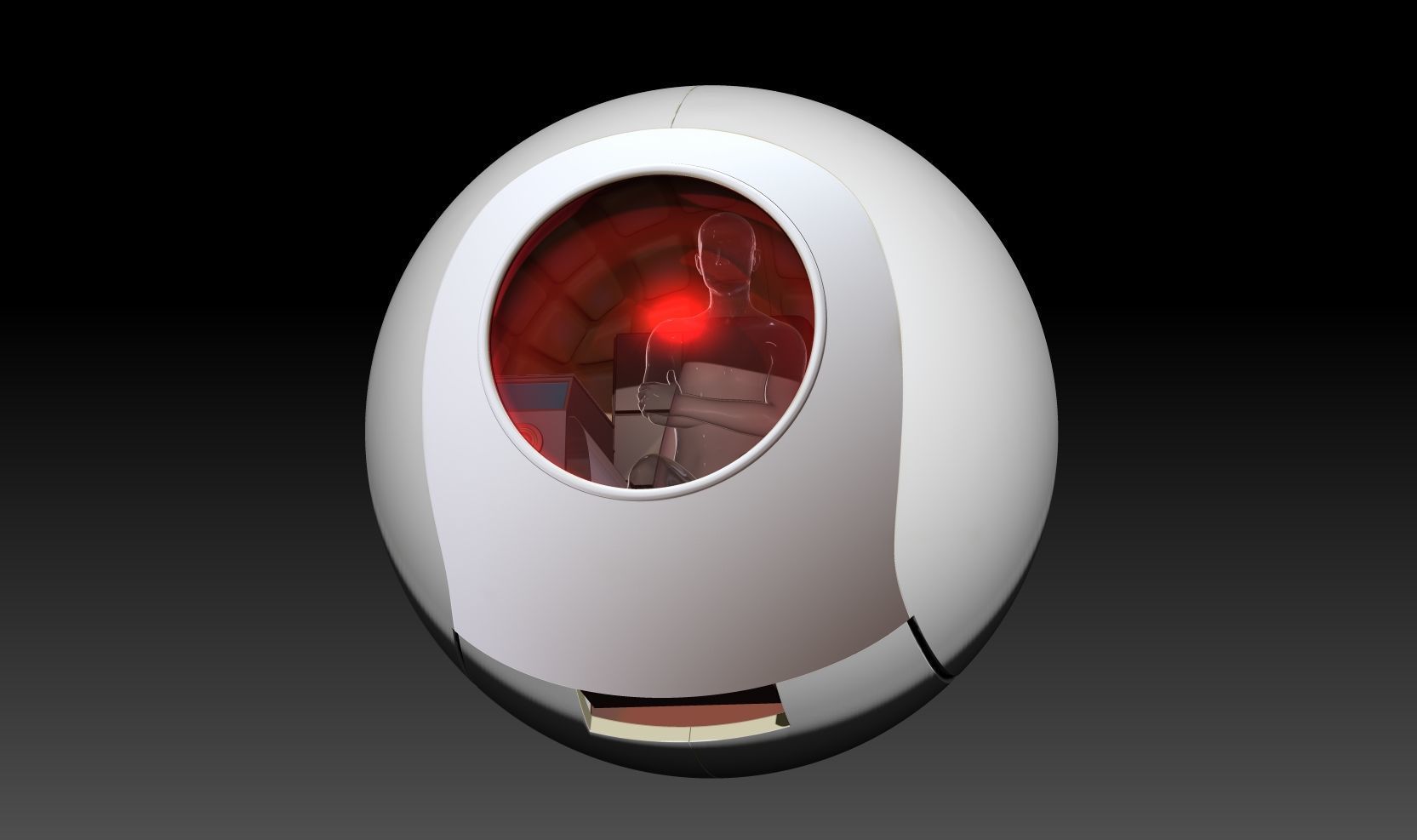 sh effect vegeta Saiyan Space Pod v1 3D print model_3