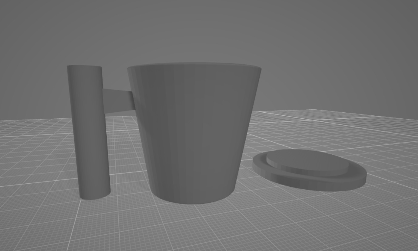 Mug with Drain Cover for Pure Sip 3D print model_20