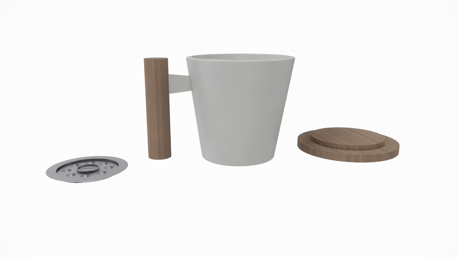 Mug with Drain Cover for Pure Sip 3D print model_18