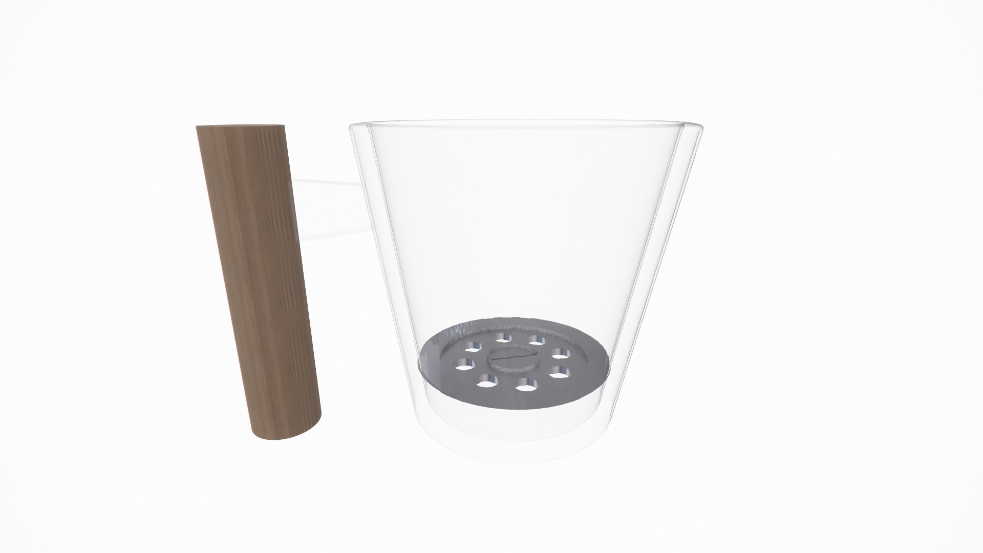 Mug with Drain Cover for Pure Sip 3D print model_3