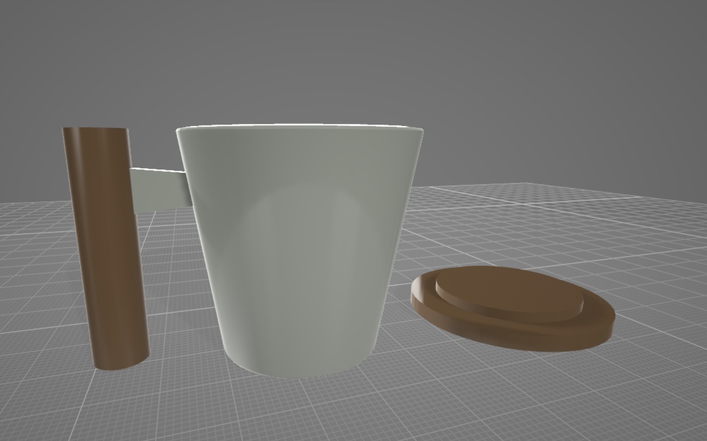 Mug with Drain Cover for Pure Sip 3D print model_23