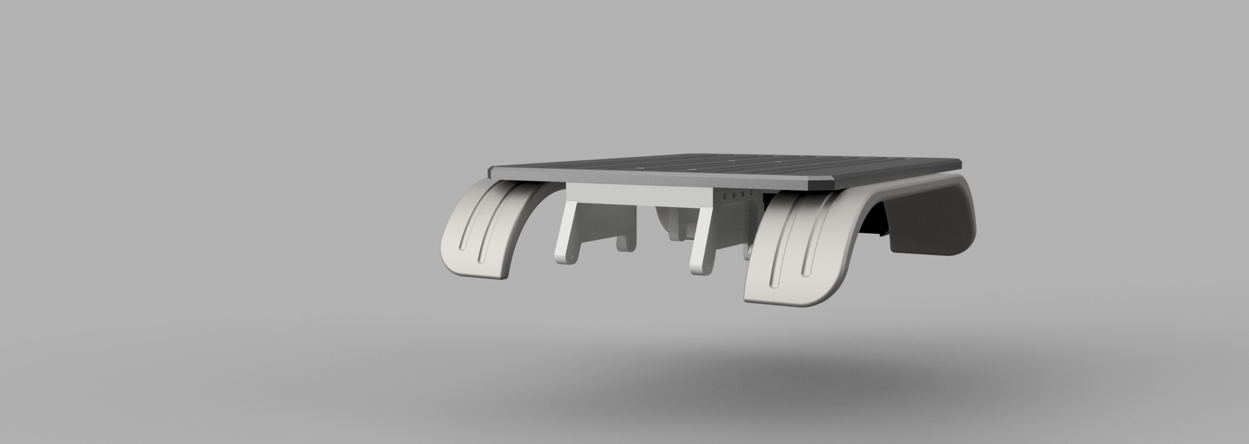 Bog 406 TRX6 Flatbed for Crew Cab - 1-10 RC body attachment 3D print model_12