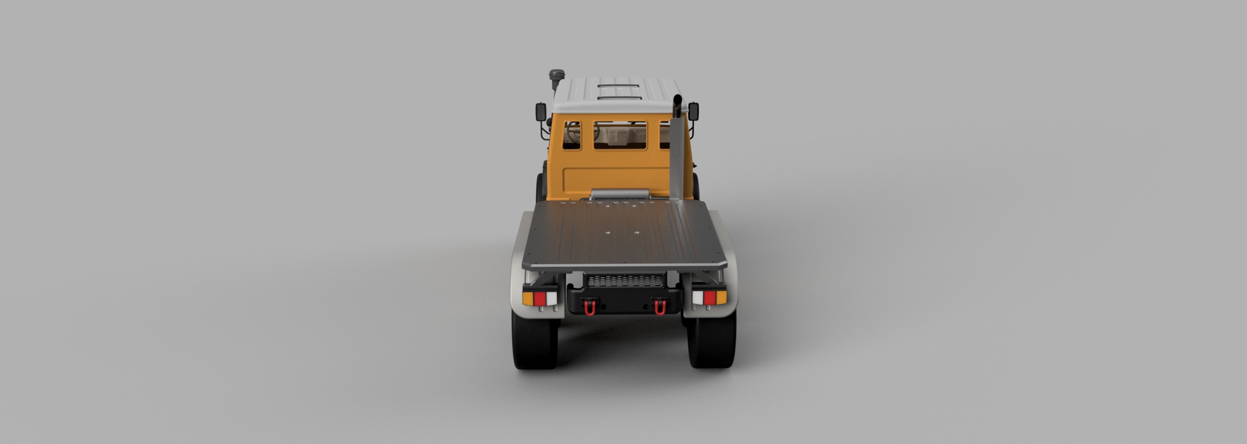 Bog 406 TRX6 Flatbed for Crew Cab - 1-10 RC body attachment 3D print model_10