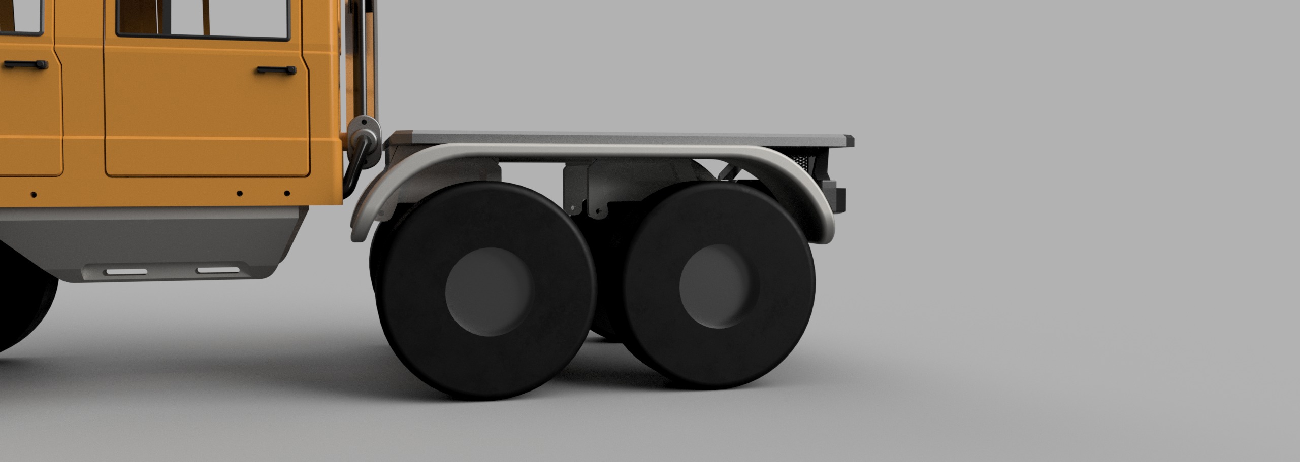 Bog 406 TRX6 Flatbed for Crew Cab - 1-10 RC body attachment 3D print model_11