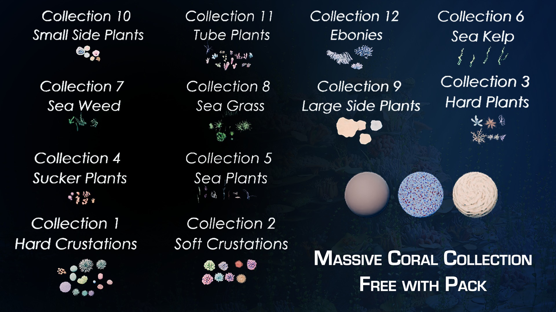 Blender Sea Coral Reef Geometry Node with Water Shader Setup 3D model_8