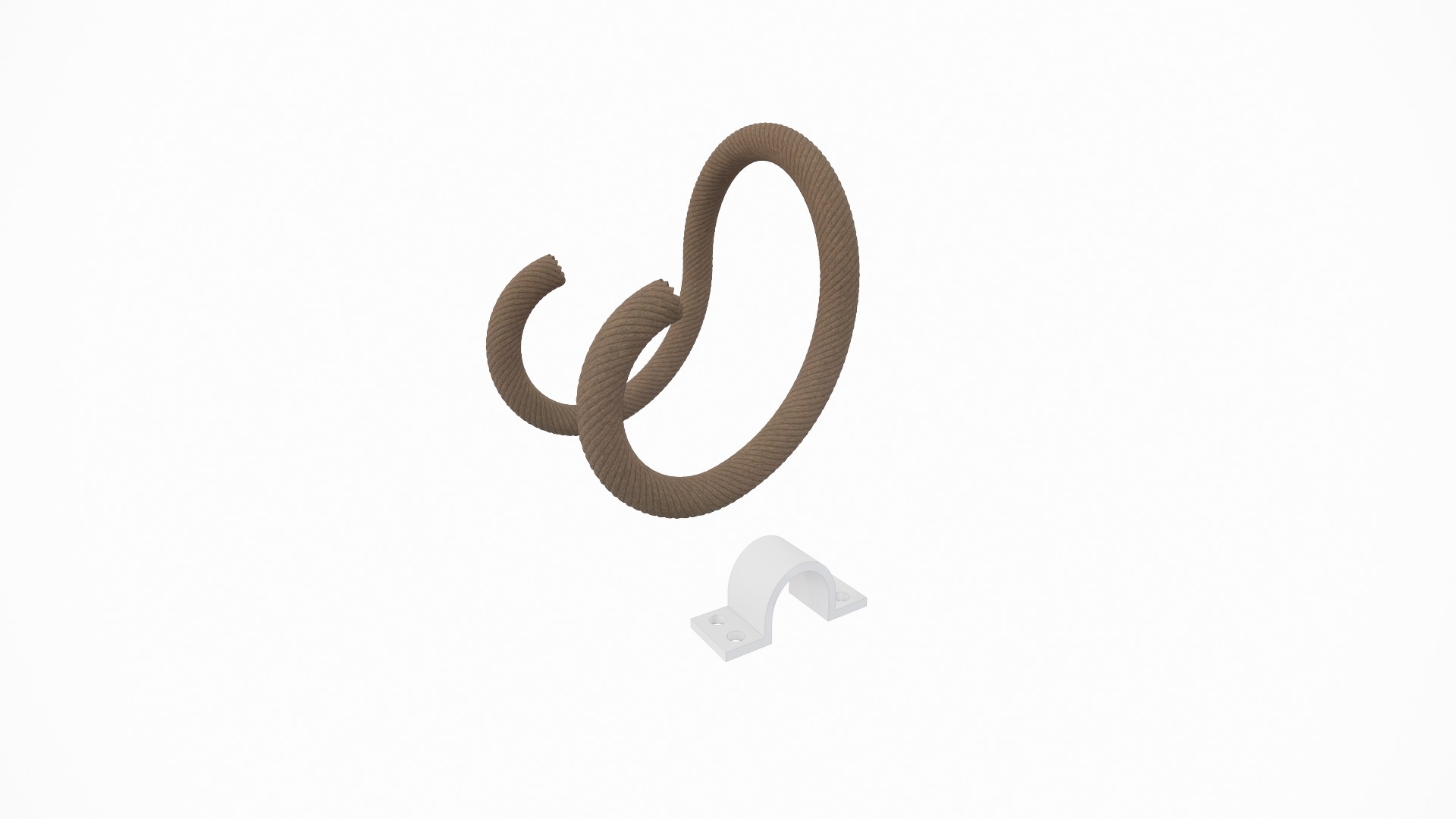 Wall-Mounted Rope Wine Holder 3D print model_13