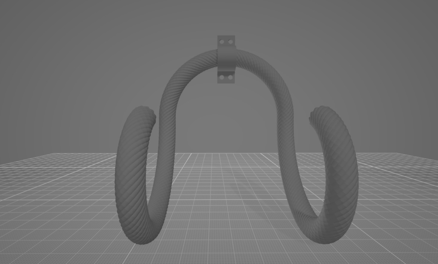 Wall-Mounted Rope Wine Holder 3D print model_17