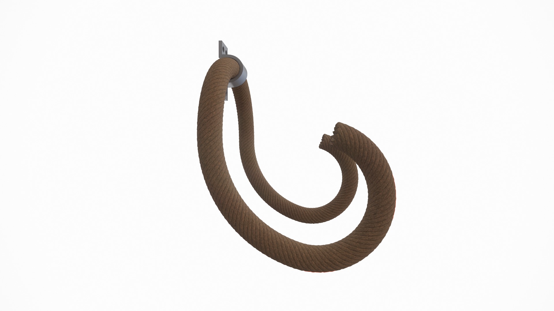 Wall-Mounted Rope Wine Holder 3D print model_10