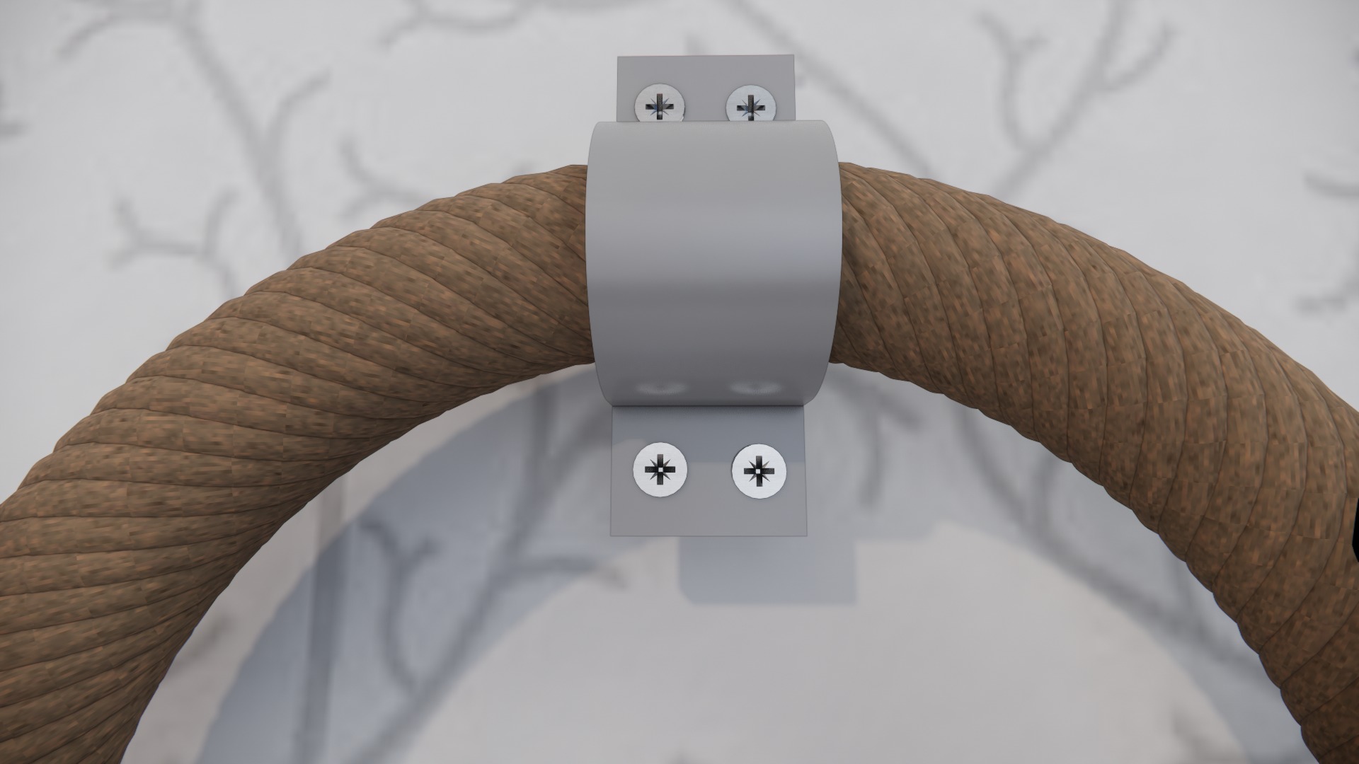 Wall-Mounted Rope Wine Holder 3D print model_3