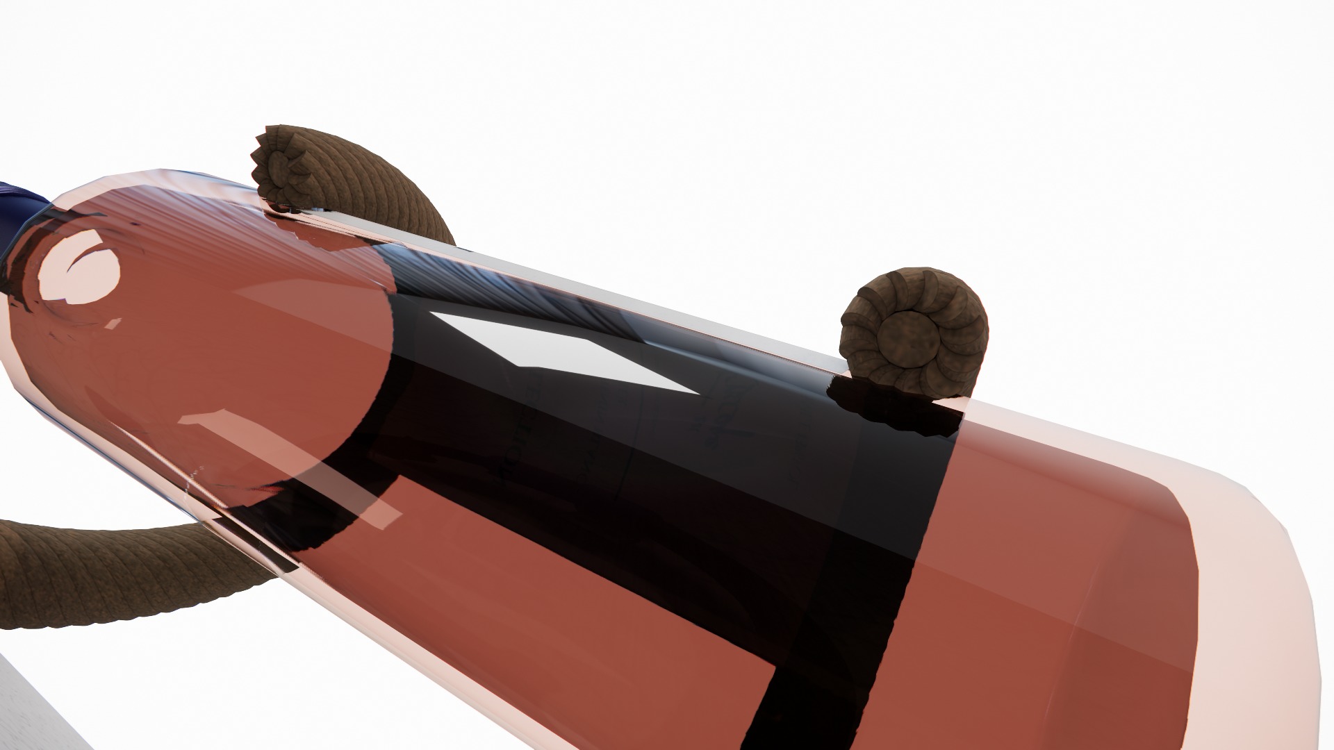 Wall-Mounted Rope Wine Holder 3D print model_7